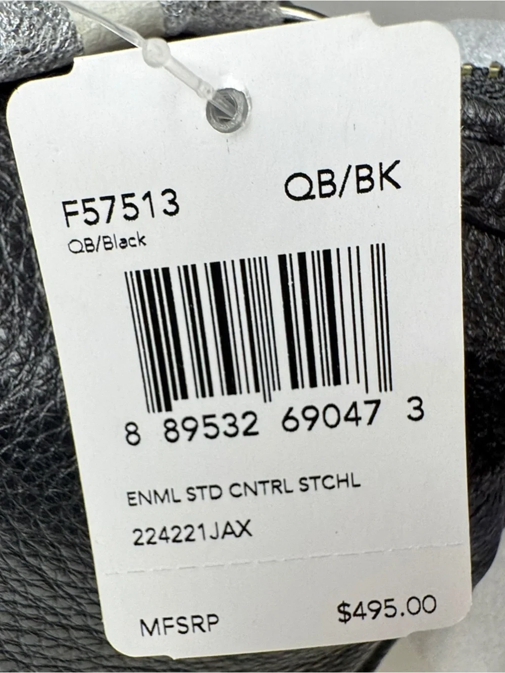 Coach Central Satchel Bag with Enamel Studded Rivets F57513 Black $495 NWT